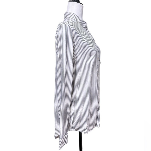 MADEWELL Classic Ex-boyfriend Stripe Shirt In Blue Moon - Picture 4 of 11